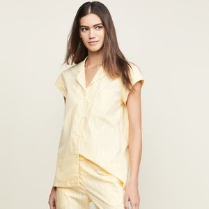 Three J NYC Yellow gingham 'Poppy' pajamas